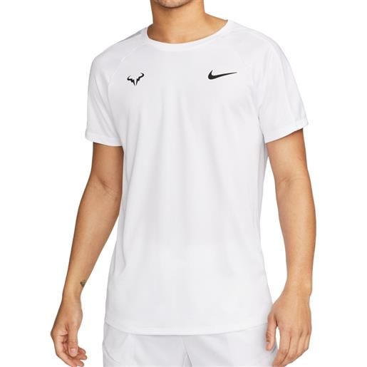 Nike t-shirt da uomo Nike rafa challenger dri-fit tennis top - white/black