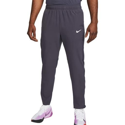 Nike pantaloni da tennis da uomo Nike court advantage trousers - gridiron/white