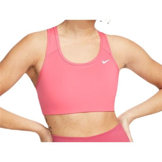 Nike reggiseno Nike swoosh bra non pad - sea coral/white