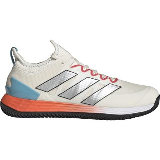 Adidas scarpe da tennis da uomo Adidas adizero ubersonic 4 m clay - chalk white/silver metallic/preloved blue