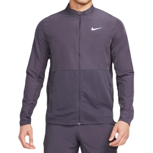 Nike felpa da tennis da uomo Nike court advantage packable jacket - gridiron/white