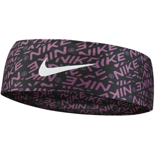 Nike fascia per la testa Nike dri-fit fury headband 3.0 printed - cosmic fuchsia/white