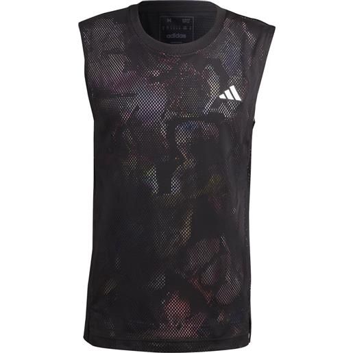 Adidas t-shirt da uomo Adidas melbourne sleeveless tee- black noir