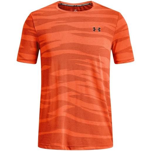 Under Armour t-shirt da uomo Under Armour seamless wave short sleeve - orange blast/black