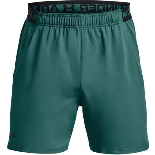 Under Armour pantaloncini da tennis da uomo Under Armour men's ua vanish woven 6" shorts - coastal teal/black