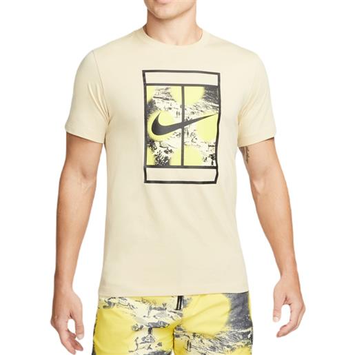 Nike t-shirt da uomo Nike court tennis t-shirt - team gold