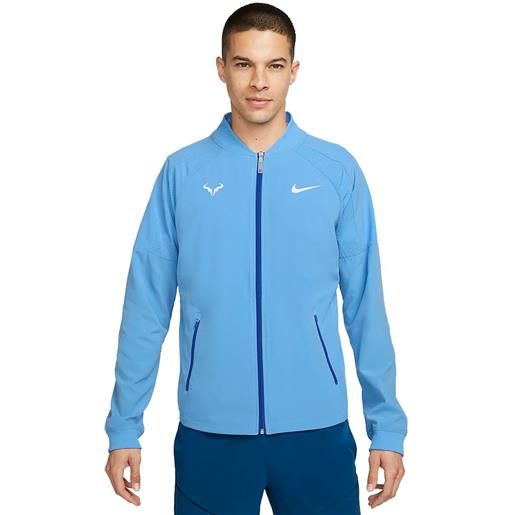 Nike felpa da tennis da uomo Nike court dri-fit rafa jacket - university blue/white
