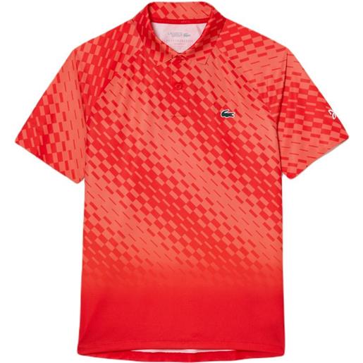 Lacoste polo da tennis da uomo Lacoste tennis x novak djokovic player version polo shirt - red/orange