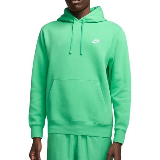 Nike felpa da tennis da uomo Nike sportswear club fleece pullover hoodie - spring green/spring green/white