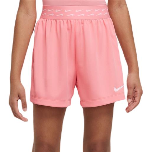 Nike pantaloncini per ragazze Nike dri-fit trophy training shorts - coral chalk/white