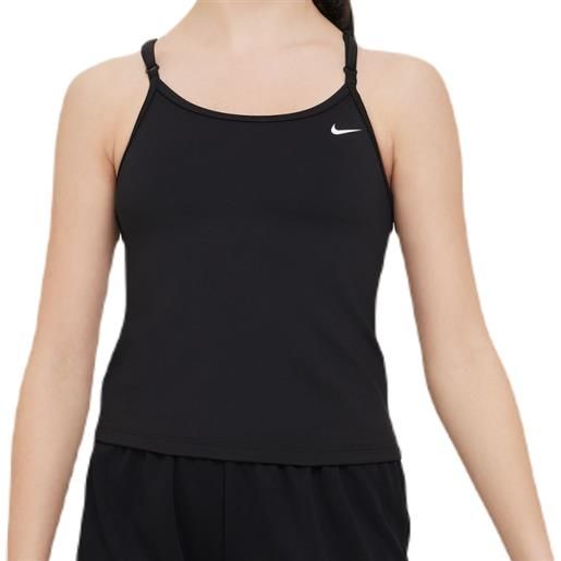Nike maglietta per ragazze Nike dri-fit indy tank sports bra - black/white