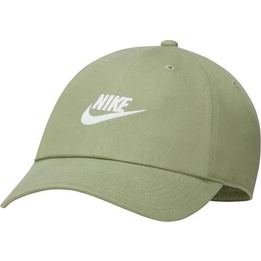Nike berretto da tennis Nike sportswear heritage86 futura washed - oil green/white
