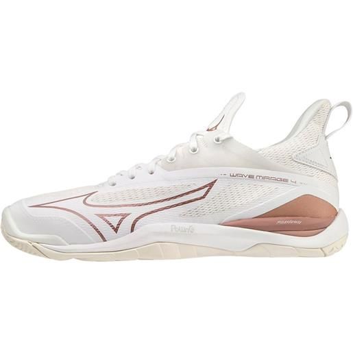 Mizuno scarpe da donna per badminton/squash Mizuno wave mirage 4 - white/rose/snow white