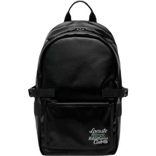 Lacoste zaino da tennis Lacoste roland garros edition contrast branding backpack - sinople