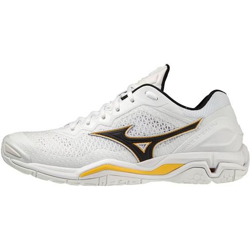 Mizuno scarpe da uomo per badminton/squash Mizuno wave stealth v - white/black/lemon chrome