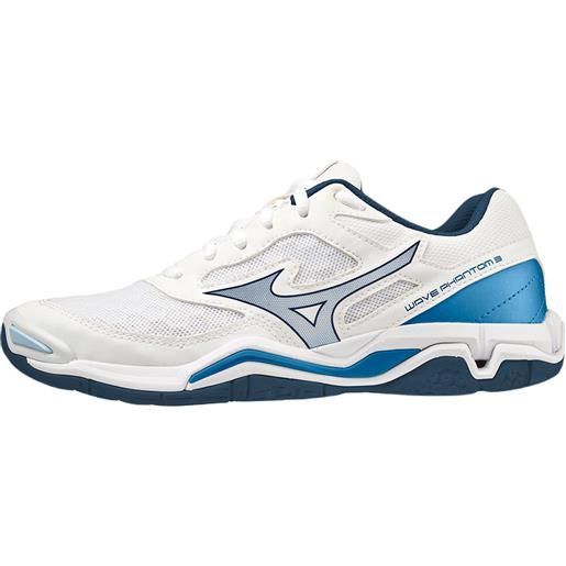 Mizuno scarpe da uomo per badminton/squash Mizuno wave phantom 3 - white/dark denim/blue jasper