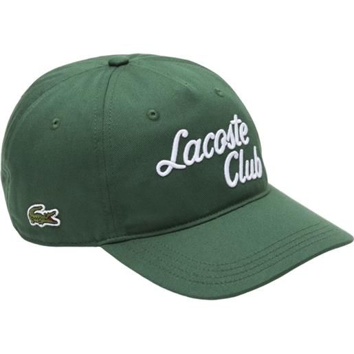 Lacoste berretto da tennis Lacoste sport roland garros edition twill cap - green