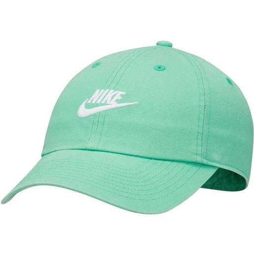 Nike berretto da tennis Nike sportswear heritage86 futura washed - spring green/white
