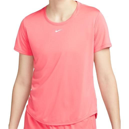 Nike maglietta donna Nike dri-fit one short sleeve standard fit top - sea coral/white