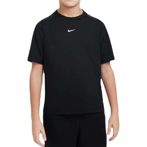 Nike maglietta per ragazzi Nike dri-fit multi+ training top - black/white