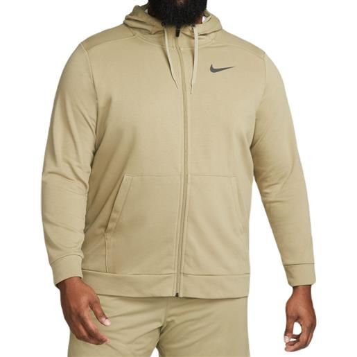 Nike felpa da tennis da uomo Nike dri-fit hoodie full zip - neutral olive/black