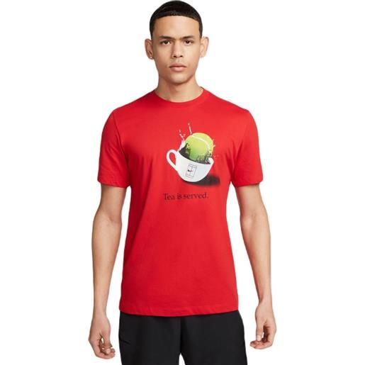 Nike t-shirt da uomo Nike dri-fit tennis t-shirt - university red
