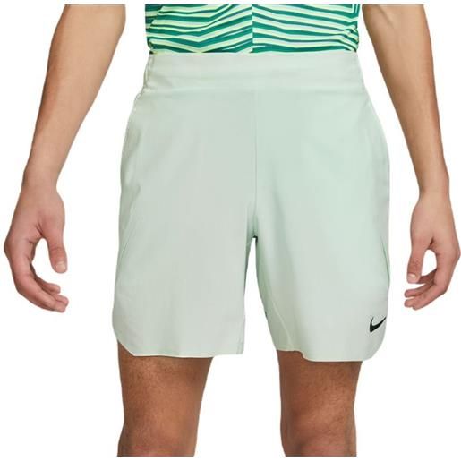 Nike pantaloncini da tennis da uomo Nike dri-fit slam tennis shorts - barely green/black