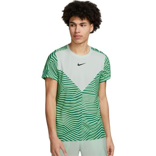 Nike t-shirt da uomo Nike dri-fit slam tennis top - barely green/black