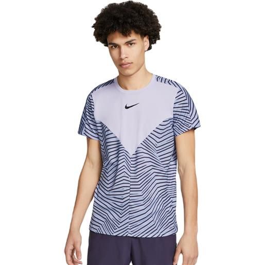 Nike t-shirt da uomo Nike dri-fit slam tennis top - oxygen purple/black