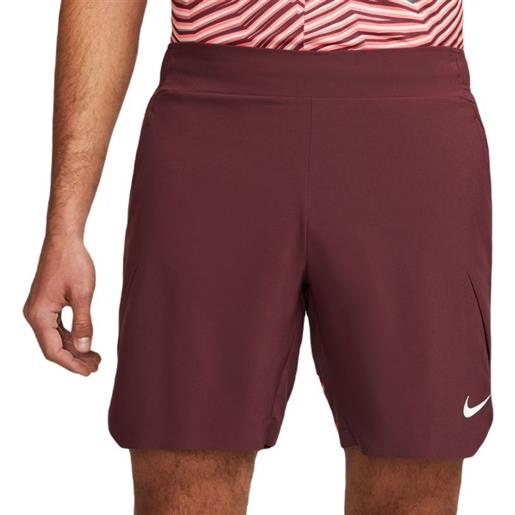 Nike pantaloncini da tennis da uomo Nike dri-fit slam tennis shorts - night maroon/white