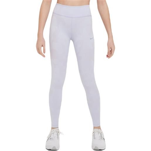 Nike pantaloni per ragazze Nike dri-fit one training leggings - oxygen purple/indigo haze