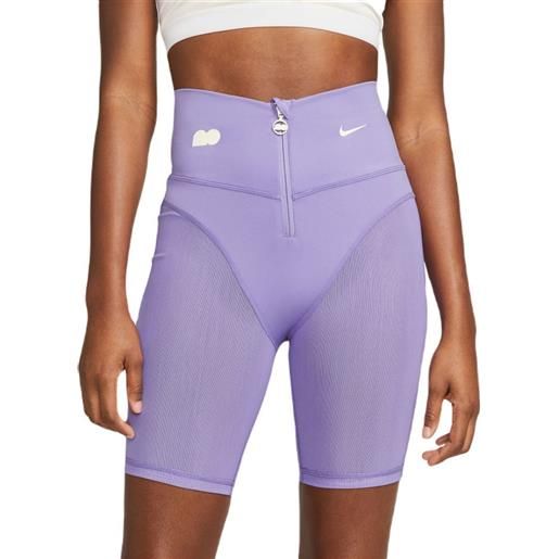 Nike pantaloncini da tennis da donna naomi osaka shorts - space purple/coconut milk