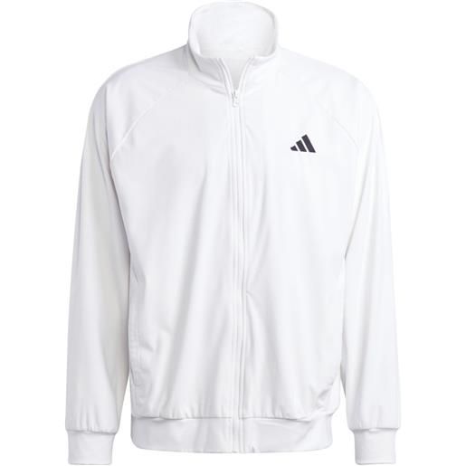 Adidas felpa da tennis da uomo Adidas vel jacket pro - white