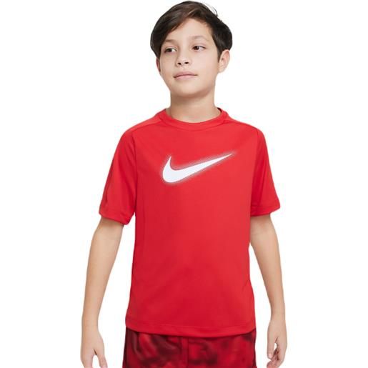 Nike maglietta per ragazzi Nike dri-fit multi+ top - university red/white