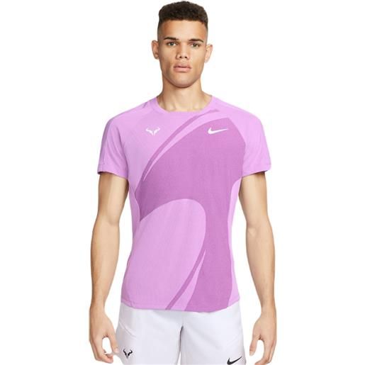 Nike t-shirt da uomo Nike dri-fit rafa tennis top - rush fuchsia/white