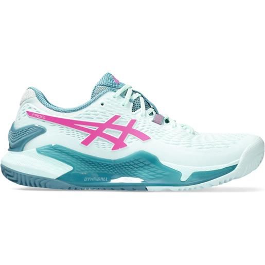 Asics scarpe da donna per il padel Asics gel-resolution 9 padel - soothing sea/hot pink