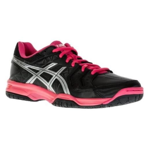 Asics scarpe da donna per badminton/squash Asics gel-squad - black/silver/rouge red