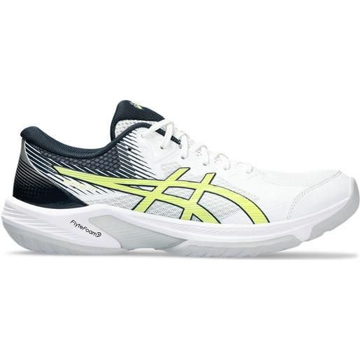 Asics scarpe da uomo per badminton/squash Asics beyond ff - white/glow yellow
