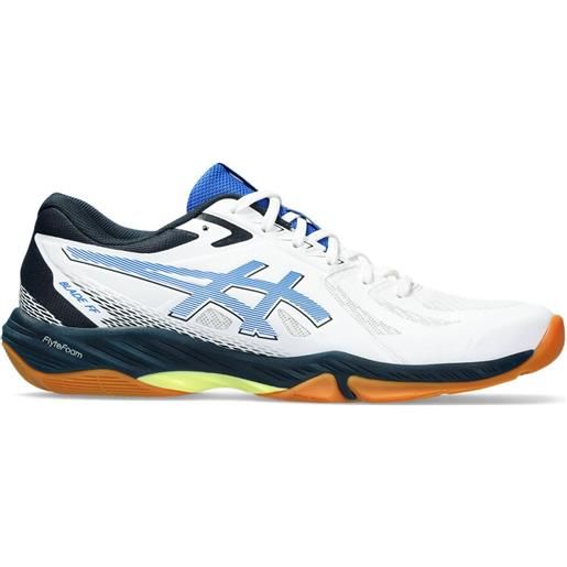 Asics scarpe da uomo per badminton/squash Asics blade ff - white/illusion blue