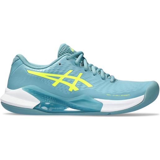 Asics scarpe da tennis da donna Asics gel-challenger 14 indoor - gris blue/safety yellow