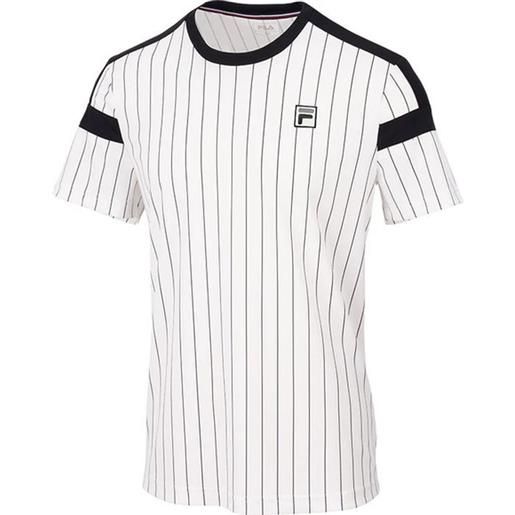 Fila t-shirt da uomo Fila jascha stripes t-shirt - white alyssum/stripes