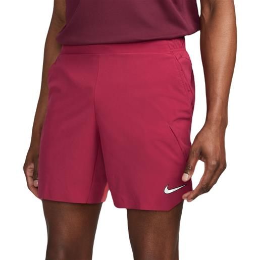 Nike pantaloncini da tennis da uomo Nike court dri-fit slam tennis shorts - noble red/ember glow/white