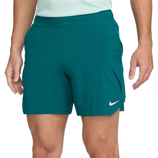 Nike pantaloncini da tennis da uomo Nike court dri-fit slam tennis shorts - geode teal/teal nebula/white