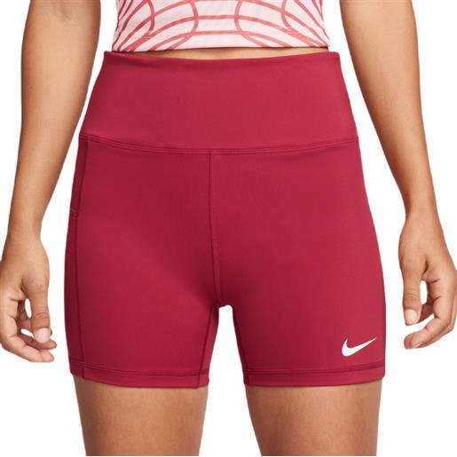 Nike pantaloncini da tennis da donna Nike dri-fit club 4" short - noble red/white