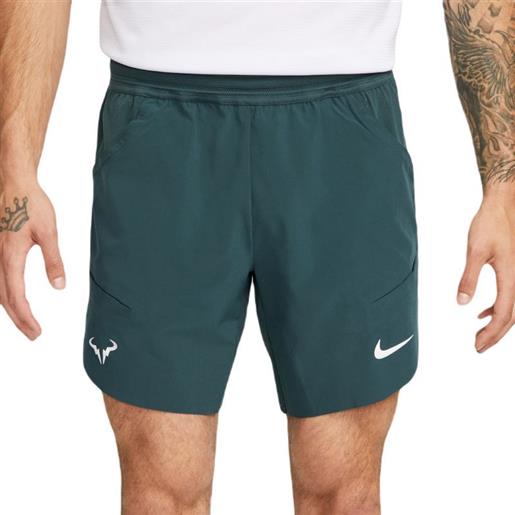 Nike pantaloncini da tennis da uomo Nike dri-fit rafa short - deep jungle/lime ice/white