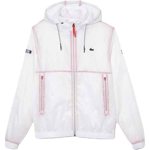 Lacoste giacca da tennis da uomo Lacoste tennis x novak djokovic zip jacket - white