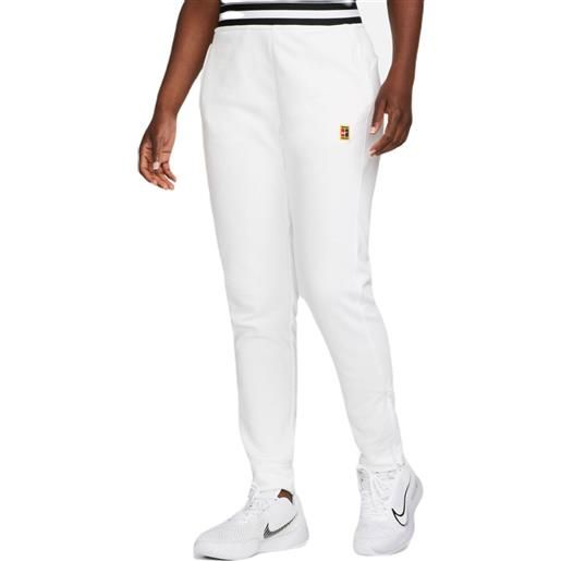 Nike pantaloni da tennis da donna Nike dri-fit heritage core fleece pant - white