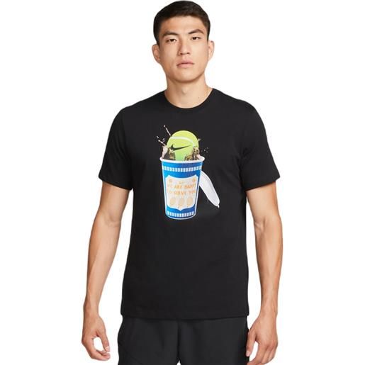 Nike t-shirt da uomo Nike court tennis t-shirt - black