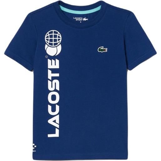 Lacoste maglietta per ragazzi Lacoste cotton jersey tennis t-shirt - navy blue