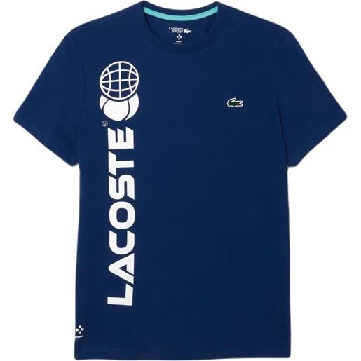 Lacoste t-shirt da uomo Lacoste. Tennis x daniil medvedev regular fit t-shirt - navy blue